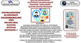 İŞLETME BİRİMLERİNİN EŞGÜDÜMLÜ ÇALIŞMALARININ ÖNEMİ