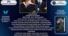 İŞLETME YÖNETİCİSİNE NOTLAR VE İPUÇLARI