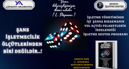 ŞANS İŞLETME ÖLÇÜTLERİNDEN BİRİ DEĞİLDİR